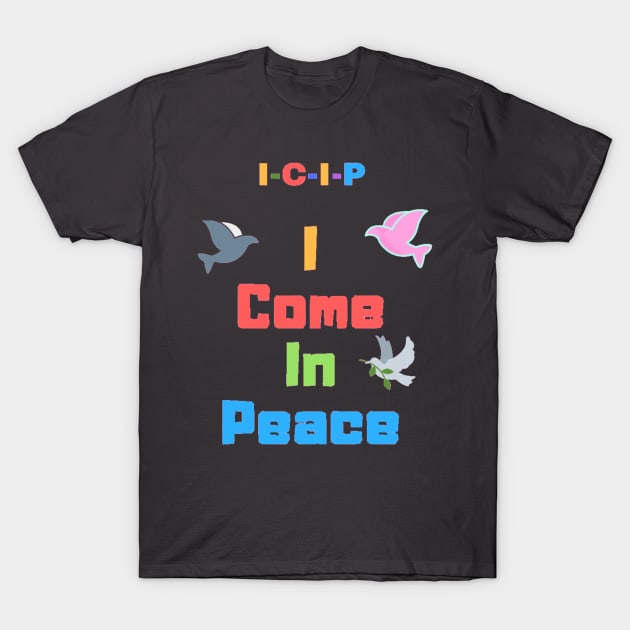 I Come In Peace, Face Mask, Tote, Stickers Onesies T-Shirt by DeniseMorgan